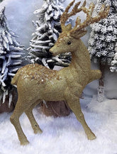 Ren decorativ auriu Crăciun – 45x50cm